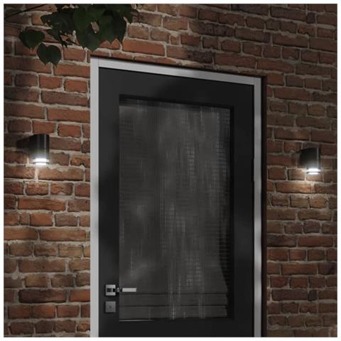 Lusso Casadino - Applique Da Parete Per Esterni 2 Pz Nere Alluminio Pressofuso - Foto 7