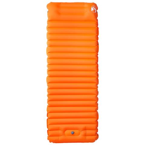 Materasso Campeggio Autogonfiabile Cuscini 1 Persona Arancio - Foto 2