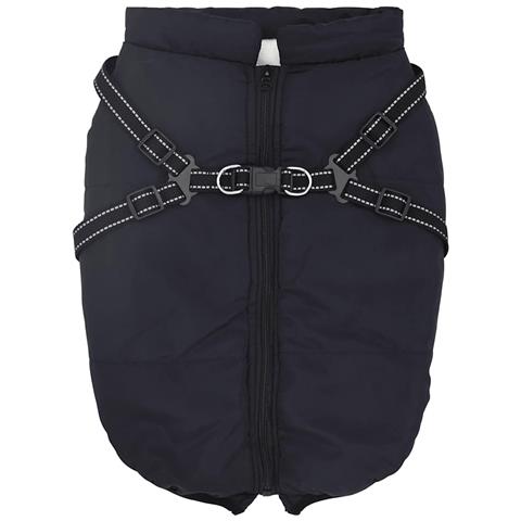 Cappotto Cani Imbracatura Impermeabile Riflettente Blu Navy L48 - Foto 2