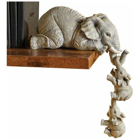 Set Di Statuette Di Elefanti In Resina - Decorazione Creativa Per La Casa - Foto 1