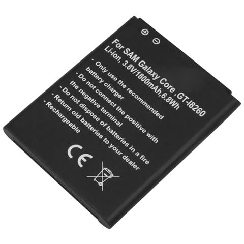 Batteria Per Smartphone Galaxy Core Gt-i8260 Li-ion 3.8v 1800mah 6,8 Wh - Foto 1