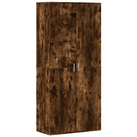 Scarpiera Rovere Fumo 80x39x178 cm in Legno Multistrato - Foto 1