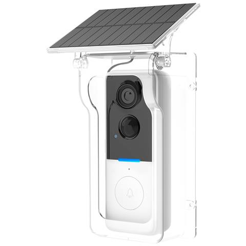 Videocitofono Wireless Con Copertura Antipioggia Bianca E Trasparente: Hd, Audio Bidirezionale, Visione Notturna - Foto 1