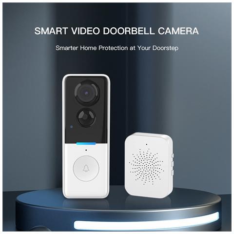 Videocitofono Wireless Con Copertura Antipioggia Bianca E Trasparente: Hd, Audio Bidirezionale, Visione Notturna - Foto 7