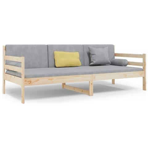 Dormeuse senza Materasso 80x200 cm in Legno Massello di Pino - Foto 1