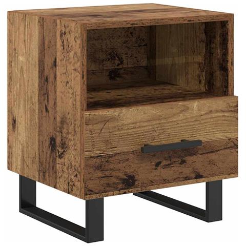 Armadio da Notte con cassetto Legno vecchio 40 x 35 x 47,5 cm - Foto 1