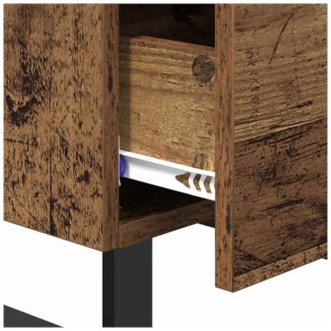 Armadio da Notte con cassetto Legno vecchio 40 x 35 x 47,5 cm - Foto 9