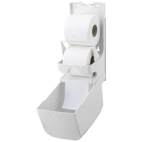 Porta Carta Igienica, Porta Rotolo Carta Igienica, Dispenser Carta Igienica - Pqduo, Per 2 Rotoli, Plastica - Foto 2