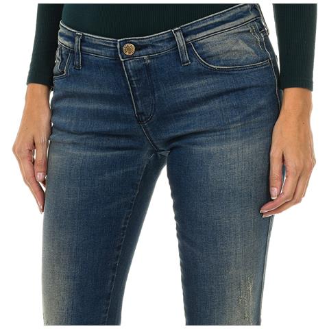 Jeans Lunghi Da Donna Stile Skinny Fit 6x5j06-5d06z - Foto 3