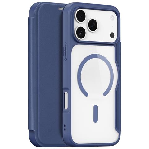Cover con Tapa per iPhone 17 Pro Max - Pelle /PU, Blu, MagSafe - Foto 1
