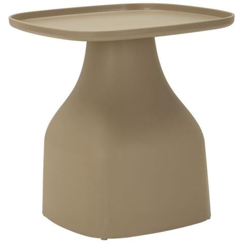 Tavolino Da Salotto Gea In Plastica Tortora 48x48x50 Cm - Foto 1