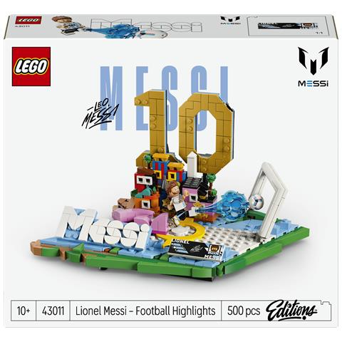Editions 43011 Lionel Messi - Highlights Calcistici, Giocattolo 3D da Esposizione, Minifigure da Collezione, Regalo 10+ - Foto 1