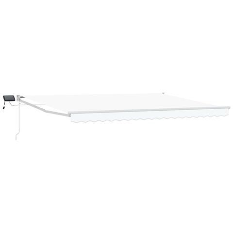 Tenda retrattile manuale con LED Bianco 4 × 3 m - Foto 1