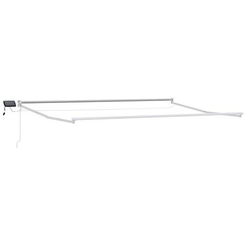 Tenda retrattile manuale con LED Bianco 4 × 3 m - Foto 2