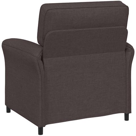 Set di divani 2 pz Marrone Scuro Tessuto - Foto 2