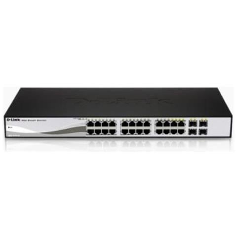 Smart Switch 24 porte 10/100/1000 Mbps include 4 porte Combo SFP - Foto 3