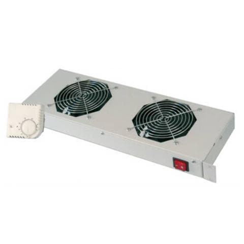 Sistema Di Ventilazione Con Termostato Montaggio Frontale In Armadi 19" Con 2 Ventole - Foto 1