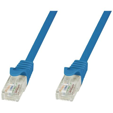 ICOC CCA5U-030-BLT - Cavo di rete Patch in CCA Cat. 5E Blu UTP 3m - Foto 1