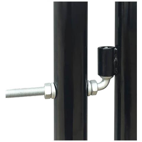 Cancello Cancelletto Per Recinzione Singolo Nero 100 X 250 Cm - Foto 5