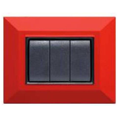 Placca Placchetta Placchette Compatibili Per Serie Axolute Sq Colorate - Rosso 7 - Foto 1