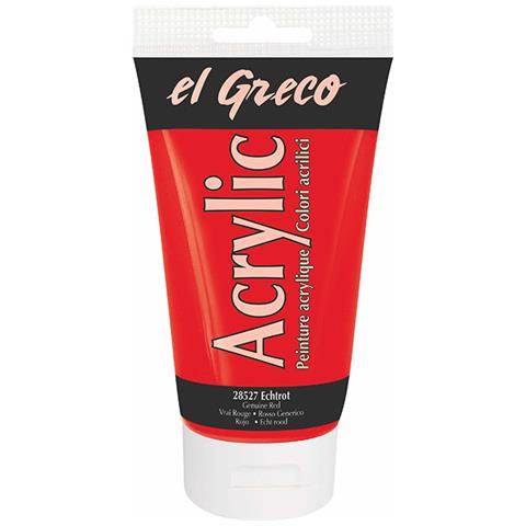 Colore Acrilico El Greco 150 Ml Genuine Red - Foto 1