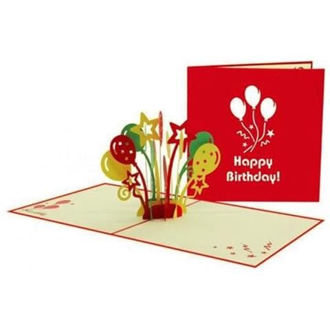 Biglietto D'auguri ''palloncini'' - Foto 1