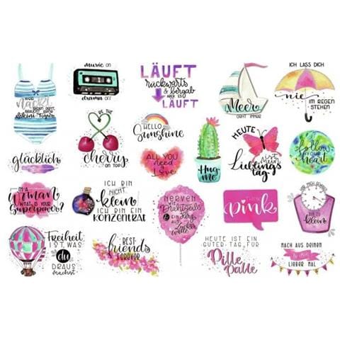 Zweckform Zdesign Trend Sticker Lettering Sprche Konturgestanzt, Aus Hochwertigem Fsc-papier, - 1 Stck (54546)  - Foto 2