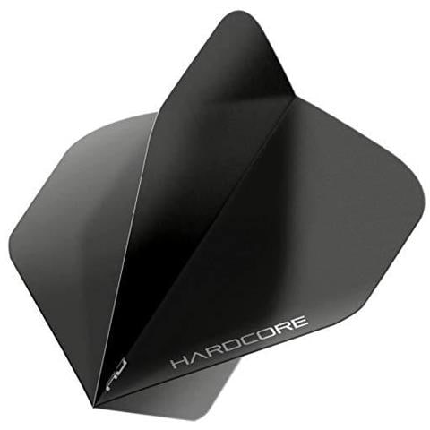 Hardcore Xt Nero Di Forte Spessore Standard Dart Voli - 5 Set Per Confezione (15 Dart Voli In Totale) - Foto 1