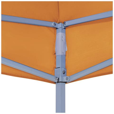 Tetto per Tendone per Feste 3x3 m Arancione 270 g / m² - Foto 5