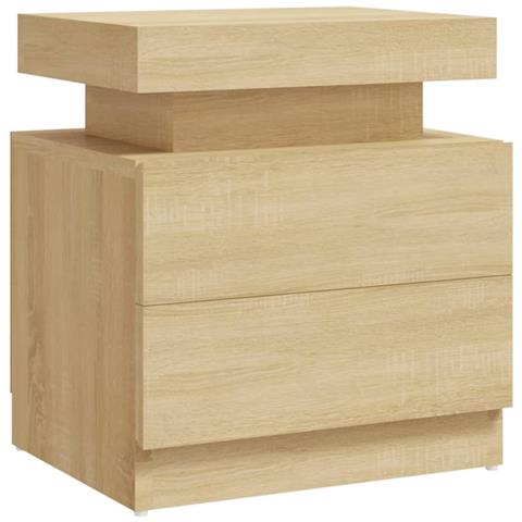 Comodino Rovere Sonoma 45x35x52 cm in Legno Multistrato - Foto 1