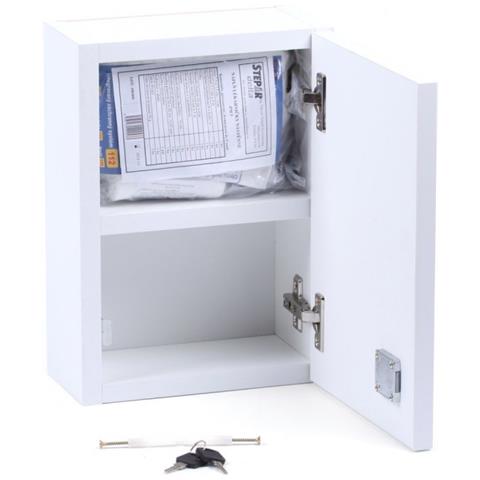 Casetta Di Pronto Soccorso In Legno Da Parete Per 5 Persone, Bianco - Foto 2