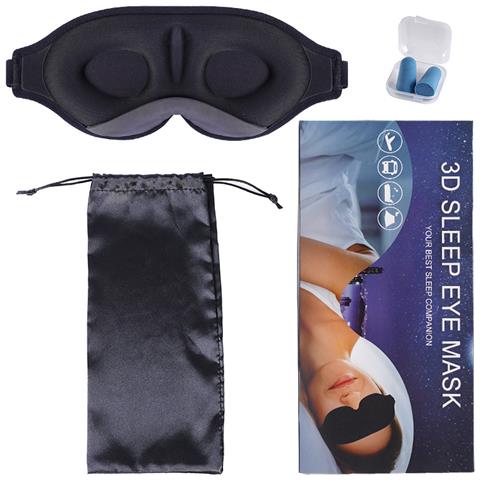 Maschera Per Gli Occhi 3d Sleep Con Tappi Per Le Orecchie - Foto 1