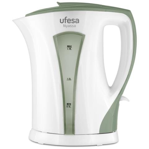 Bollitore Elettrico Nyassa Capacità 1.7 Litri Potenza 2200 Watt Colore Bianco Verde - Foto 1