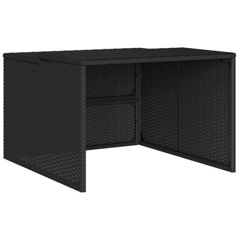 Garage Per Robot Tosaerba Nero 86x90x52/57 Cm In Polyrattan - Foto 2