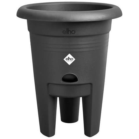 Vaso Nero Ø 33 Cm Plastica Rotondo - Foto 1