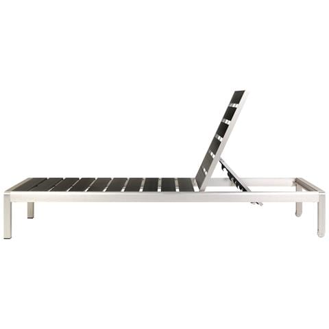 Lettino Da Giardino Alluminio Anodizzato Nero Nardo - Foto 2