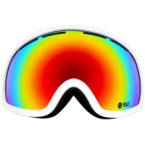 Maschera Peak Occhiali Da Sci E Snowboard Rosso /bianco - Foto 1