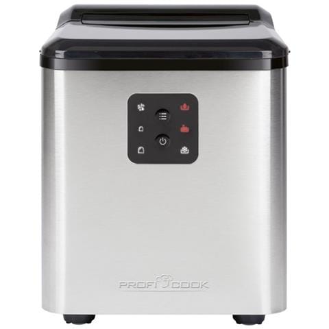 PC-EWB 1253 Macchina per la produzione di cubetti di ghiaccio integrata /indipendente 12 kg / 24h 120 W Nero, Grigio - Foto 1
