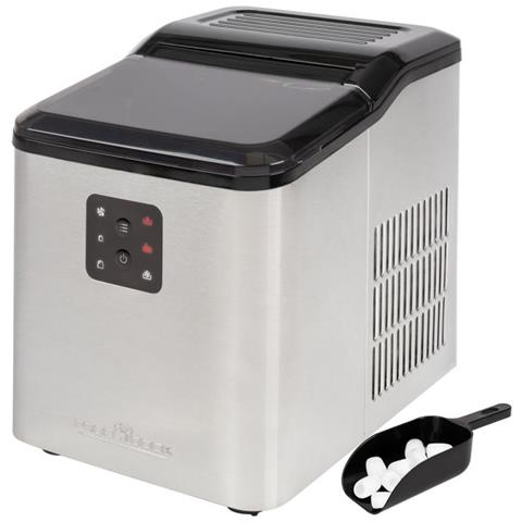 PC-EWB 1253 Macchina per la produzione di cubetti di ghiaccio integrata /indipendente 12 kg / 24h 120 W Nero, Grigio - Foto 2