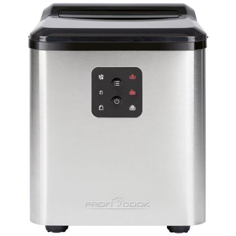 PC-EWB 1253 Macchina per la produzione di cubetti di ghiaccio integrata /indipendente 12 kg / 24h 120 W Nero, Grigio - Foto 1