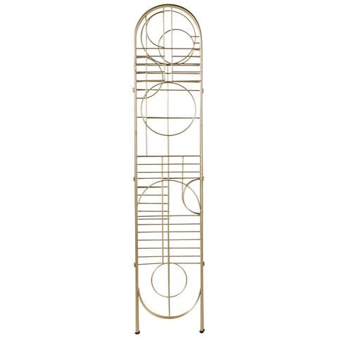 Paravento 3 Pannelli Metallo Oro 100 X 170 Cm Turania - Foto 8