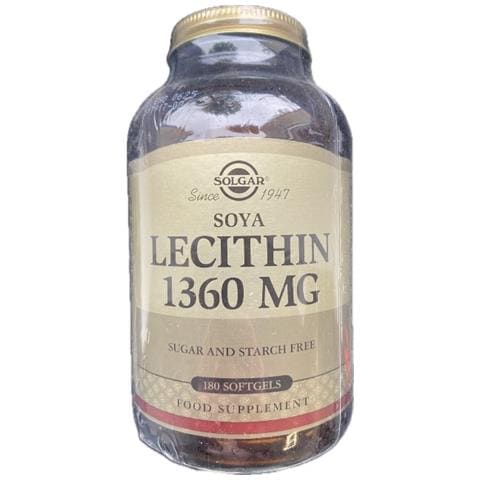 Lecitina Di Soia 1360 Mg 180 Capsule Molli Solgar - Foto 1