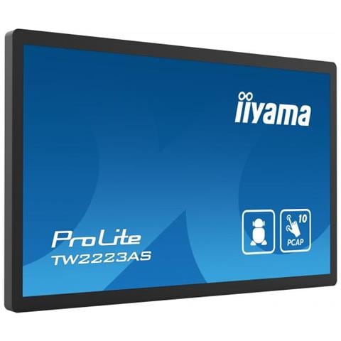 Tw2223as-b2 Visualizzatore Di Messaggi Pannello Piatto Interattivo 54,6 Cm (21.5"") Wi-fi 400 Cd /m Full Hd Nero Touch Screen Processore Integrato Android 12 24/7 - Foto 2