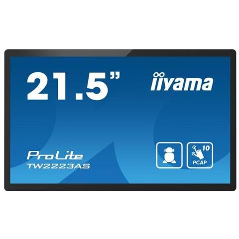 Tw2223as-b2 Visualizzatore Di Messaggi Pannello Piatto Interattivo 54,6 Cm (21.5"") Wi-fi 400 Cd /m Full Hd Nero Touch Screen Processore Integrato Android 12 24/7 - Foto 1