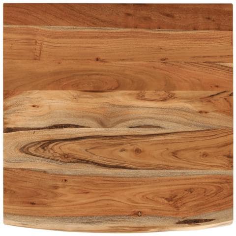 Mensola A Muro 40x40x2,5cm Quadrata Massello Acacia Bordi Vivi - Foto 2