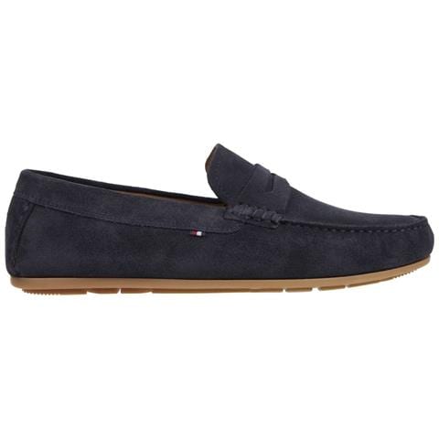 Casual Driver Mocassino Pelle Scamosciata /nabuk Scarpe Uomo Blu Eu 44, Fm0fm04998 Dw5 - Foto 2