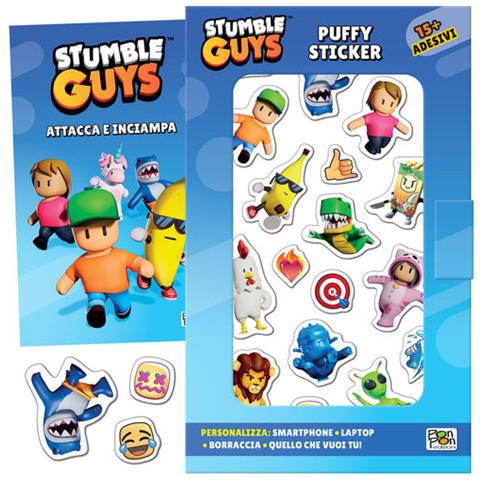 Lucia Marenzi - Attacca e inciampa. Puffy sticker. Stumble guys. Ediz. a colori - Foto 1