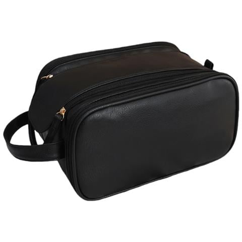 Borsa Da Toilette A Doppio Strato Di Lusso Per Viaggi Black - Foto 1