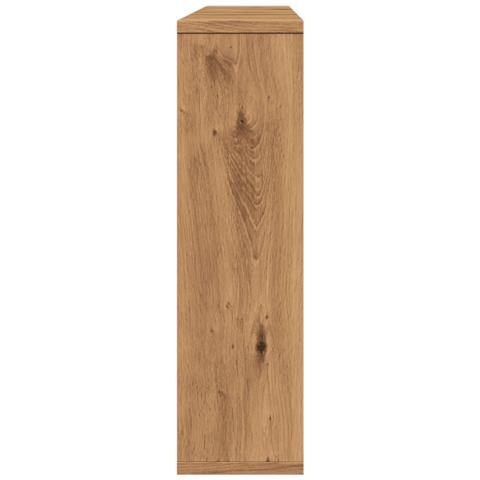Mobile a Specchio LED Rovere Artigianale 76x15x55cm Multistrato - Foto 10