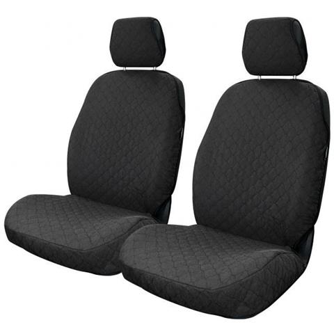 Coprisedili Anteriori Rapid Tg. Universale Tess. Cotone Trapuntato Antracite - Foto 1